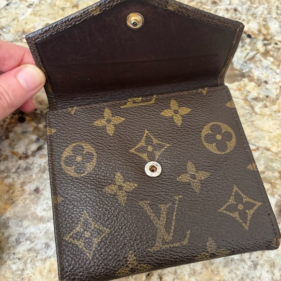 Rare Louis Vuitton Monogram Wallet with Smooth Ebene Leather Interior - Picture 7 of 15
